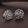 Spring collection silver 925 jewelry flowers and butterfly stud earrings for women 925 sterling silver jewelry brinco Memnon