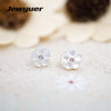 Spring collection silver 925 jewelry flowers and butterfly stud earrings for women 925 sterling silver jewelry brinco Memnon
