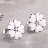Spring collection silver 925 jewelry flowers and butterfly stud earrings for women 925 sterling silver jewelry brinco Memnon