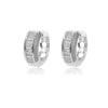 Square Circle Hoop Earrings For Women Stainless Steel Shiny Cubic Zircon Earring 2023 Trend Party Jewelry Couple Gift brinco