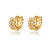 Square Circle Hoop Earrings For Women Stainless Steel Shiny Cubic Zircon Earring 2023 Trend Party Jewelry Couple Gift brinco