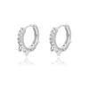 Square Circle Hoop Earrings For Women Stainless Steel Shiny Cubic Zircon Earring 2023 Trend Party Jewelry Couple Gift brinco