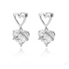 Square Circle Hoop Earrings For Women Stainless Steel Shiny Cubic Zircon Earring 2023 Trend Party Jewelry Couple Gift brinco
