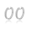 Square Circle Hoop Earrings For Women Stainless Steel Shiny Cubic Zircon Earring 2023 Trend Party Jewelry Couple Gift brinco