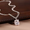 Square Zircon Necklaces Women's Neck Chain 925 Stamp Necklace Vintage Steampunk  Jewelry  GaaBou