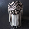 Stage nightclub hosted banquet shoulder jewelry epaulettes Retro personality small western assembled brooch tassel patch