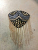 Stage nightclub hosted banquet shoulder jewelry epaulettes Retro personality small western assembled brooch tassel patch