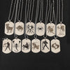 Stainless Steel 12 Horoscope Zodiac Sign Silver Color Pendant Necklace Aries Leo   12 Constellation Jewelry