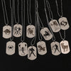 Stainless Steel 12 Horoscope Zodiac Sign Silver Color Pendant Necklace Aries Leo   12 Constellation Jewelry