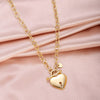 Stainless Steel 18 K Metal Romantic Heart Pendant Necklace for Women  Texture Choker Necklace Anniversary 2022 Trend