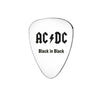 Stainless Steel AC DC Dial Necklace Rock Band Key Keys Guitar Titanium Steel Men's Punk Simple Instrument Guitar pick брелок key