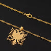 Stainless Steel Albanian Eagle Necklace Women Men Unisex Chain Necklaces Mystery Gifts For Kids