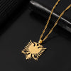 Stainless Steel Albanian Eagle Necklace Women Men Unisex Chain Necklaces Mystery Gifts For Kids