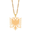 Stainless Steel Albanian Eagle Necklace Women Men Unisex Chain Necklaces Mystery Gifts For Kids