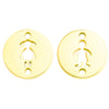 Stainless Steel Baby Charms  Bracelet DIY Metal  Jewelry Findings Accessories Double Holes 5pcs/lot