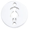Stainless Steel Baby Charms  Bracelet DIY Metal  Jewelry Findings Accessories Double Holes 5pcs/lot