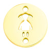 Stainless Steel Baby Charms  Bracelet DIY Metal  Jewelry Findings Accessories Double Holes 5pcs/lot