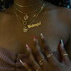Stainless Steel Babygirl Angel Baby Charm Necklace For Women Gold Color Princess Pendant Necklaces Collar Boho Jewelry