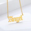 Stainless Steel Babygirl Angel Baby Charm Necklace For Women Gold Color Princess Pendant Necklaces Collar Boho Jewelry