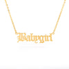 Stainless Steel Babygirl Angel Baby Charm Necklace For Women Gold Color Princess Pendant Necklaces Collar Boho Jewelry