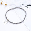 Stainless Steel  Beads Bracelets for Women Silvery Cute Clover Owl Star Music Note Dog Hand Hamsa Charms Bracelet Jewelry Gift