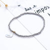 Stainless Steel  Beads Bracelets for Women Silvery Cute Clover Owl Star Music Note Dog Hand Hamsa Charms Bracelet Jewelry Gift