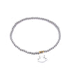 Stainless Steel  Beads Bracelets for Women Silvery Cute Clover Owl Star Music Note Dog Hand Hamsa Charms Bracelet Jewelry Gift