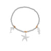 Stainless Steel  Beads Bracelets for Women Silvery Cute Clover Owl Star Music Note Dog Hand Hamsa Charms Bracelet Jewelry Gift
