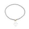 Stainless Steel  Beads Bracelets for Women Silvery Cute Clover Owl Star Music Note Dog Hand Hamsa Charms Bracelet Jewelry Gift