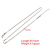 Stainless Steel Box Chain For Jewelry Making 1.5mm Metal Box Chain Necklace Jewelry Accessories  10pcs