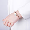 Stainless Steel Bracelets Bangles For Women Rose Gold Silvery Crystal Female Heart Charms Wedding Bracelet Jewelry 2022
