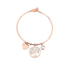 Stainless Steel Bracelets Bangles For Women Rose Gold Silvery Crystal Female Heart Charms Wedding Bracelet Jewelry 2022