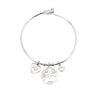 Stainless Steel Bracelets Bangles For Women Rose Gold Silvery Crystal Female Heart Charms Wedding Bracelet Jewelry 2022