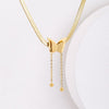 Stainless Steel Butterfly Pendant Necklace for Women Gold Herringbone Chain Necklace Female Choker Trend Jewelry Gift 2022