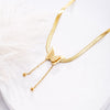 Stainless Steel Butterfly Pendant Necklace for Women Gold Herringbone Chain Necklace Female Choker Trend Jewelry Gift 2022