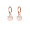 Stainless Steel Chain Earrings 2022 Trend Jewelry for Women Korean Heart Star Lock Earrings Gift 11.11