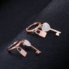 Stainless Steel Chain Earrings 2022 Trend Jewelry for Women Korean Heart Star Lock Earrings Gift 11.11