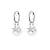 Stainless Steel Chain Earrings 2022 Trend Jewelry for Women Korean Heart Star Lock Earrings Gift 11.11