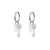Stainless Steel Chain Earrings 2022 Trend Jewelry for Women Korean Heart Star Lock Earrings Gift 11.11