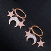 Stainless Steel Chain Earrings 2022 Trend Jewelry for Women Korean Heart Star Lock Earrings Gift 11.11