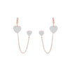 Stainless Steel Chain Earrings 2022 Trend Jewelry for Women Korean Heart Star Lock Earrings Gift 11.11