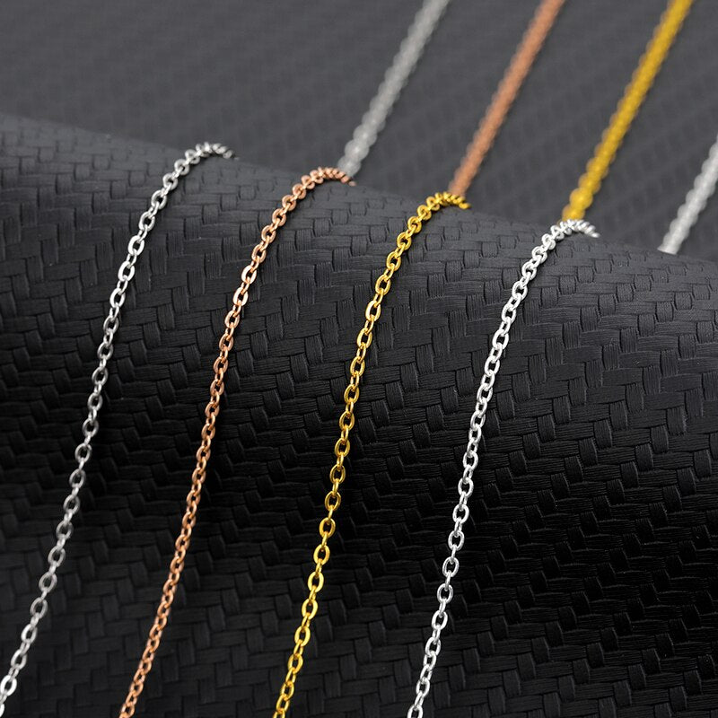 Stainless Steel Chain Necklace Hip Hop Curb Chains Link Men Choker Male Female Accessories Jewelry