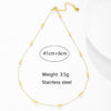 Stainless Steel Chain Necklaces For Man Women Gold Color For Pendant Fine Donot Fade Jewelry