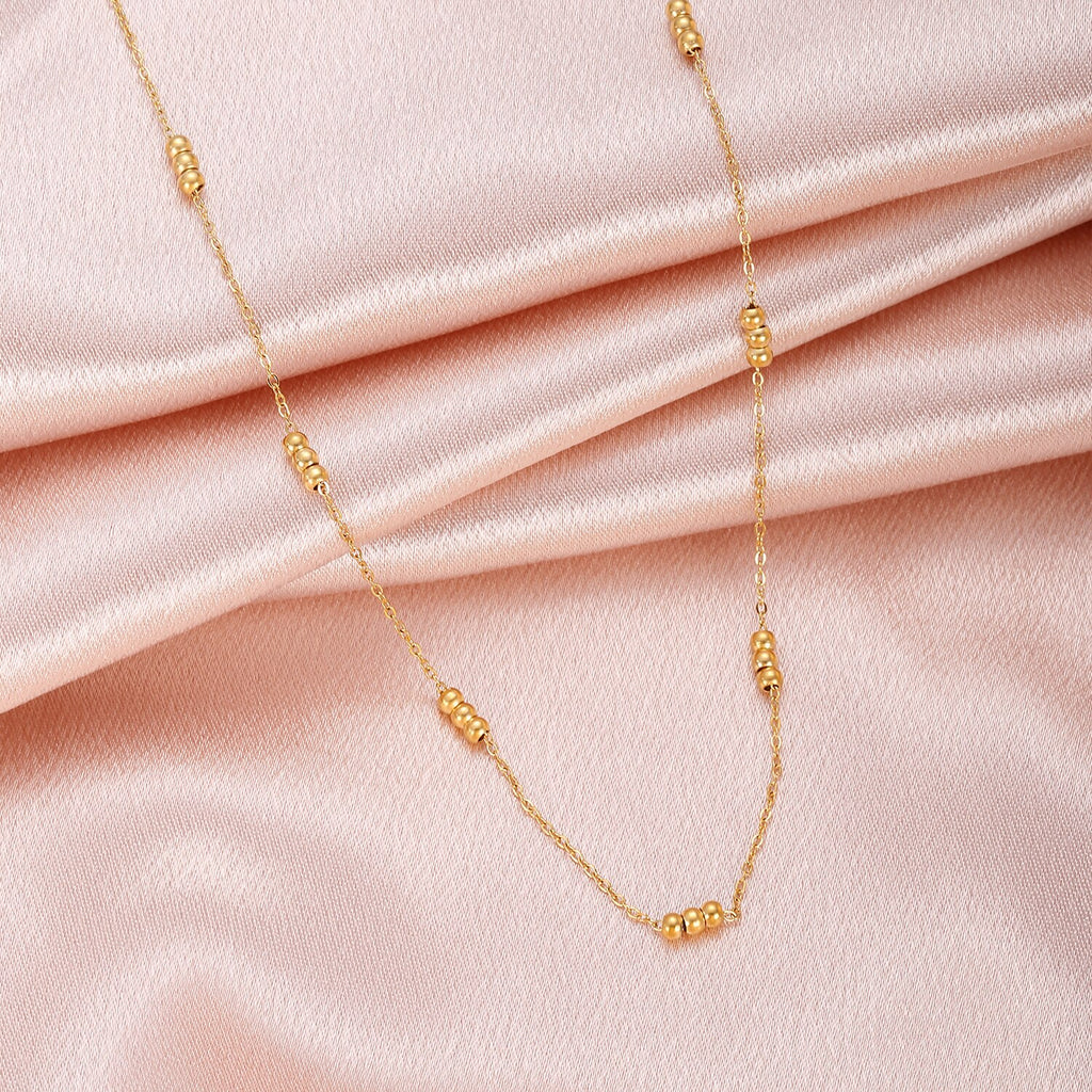 Stainless Steel Chain Necklaces For Man Women Gold Color For Pendant Fine Donot Fade Jewelry