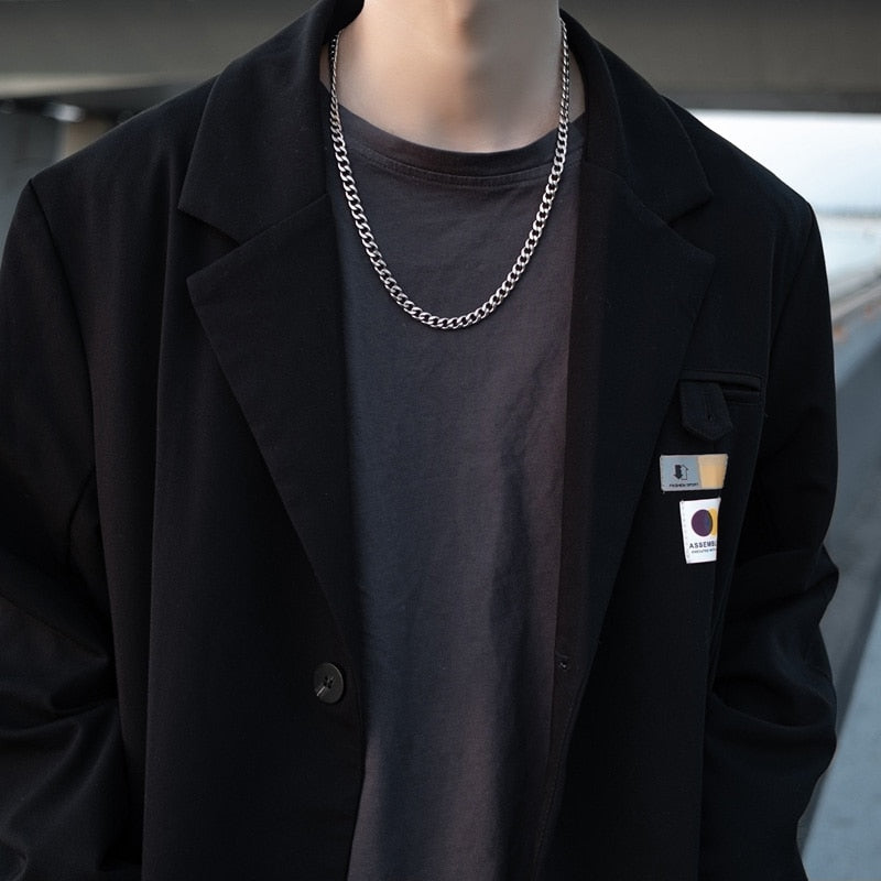 Stainless Steel Chain Necklaces for Women Men Long Hip Hop Necklace on The Neck Collar  Jewelry Gift Accessories