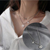 Stainless Steel Chain Smiley Gold Necklace for Women Colgantes Necklaces Schmuck Matching Colier Femmes Girls Jewelry Gift