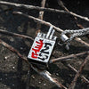 Stainless Steel Cigarette Case Pendant Chain Necklace men Jewelry