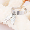 Stainless Steel Classic Rings Cute Boy Girl Silverly For Men Women Gift Party Adjustable Rings Jewelry  2022