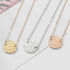 Stainless Steel Coin Pendants Necklace For Women Metal Choker Thin Clavicle Chain Valentine's Day Jewelry Accessories
