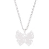 Stainless Steel Colorful Butterfly Pendant Necklace Animal Jewelry Men Women Necklace Punk Commemorate Costume Jewelry